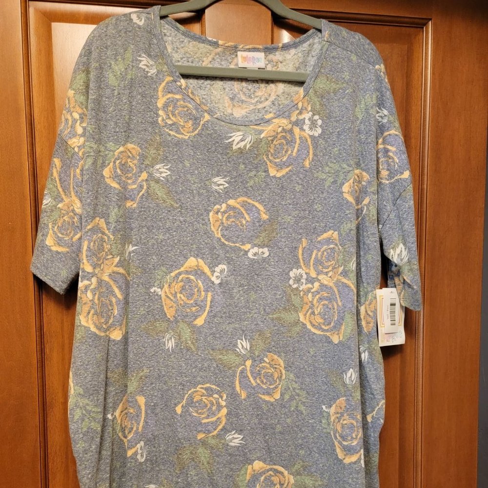 LuLaRoe IRMA top Disney Roses NWT 2XL